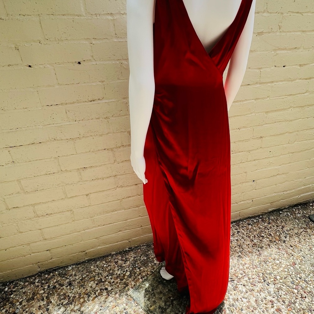Vera Wang Gilded Age Red Gown sz4 - Picture 4 of 16